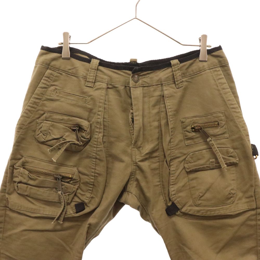 DSQUARED2 (ディースクエアード) ミリタリー カーゴパンツ カーキ