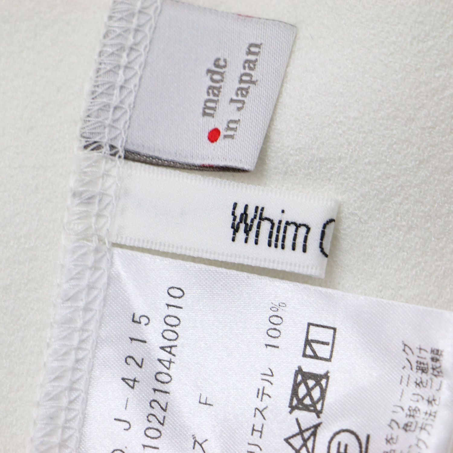 Whim Gazette ウィムガゼット ブラウス オフホワイト 白 サイズ:FREE 