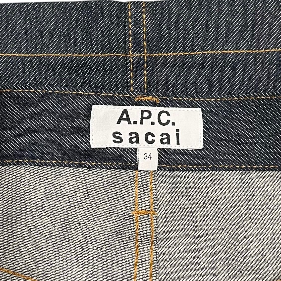 ◇アーペーセー ×サカイ【A.P.C.× sacai】デニム スカート レディース