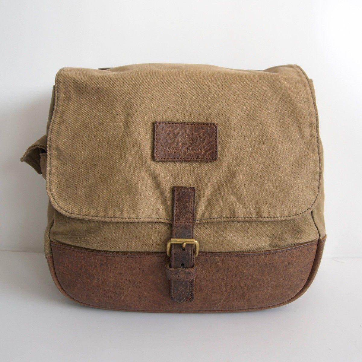 【雰囲気抜群】 NIGEL CABOURN 【キャンバス×レザー ショルダーバッグ】 ナイジェルケーボン 25080691 雰囲気抜群】 NIGEL CABOURN 【キャンバス×レザー ショルダーバッグ