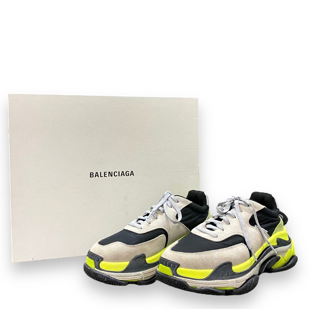 42 BALENICIAGA Triple S NEON YELLOW