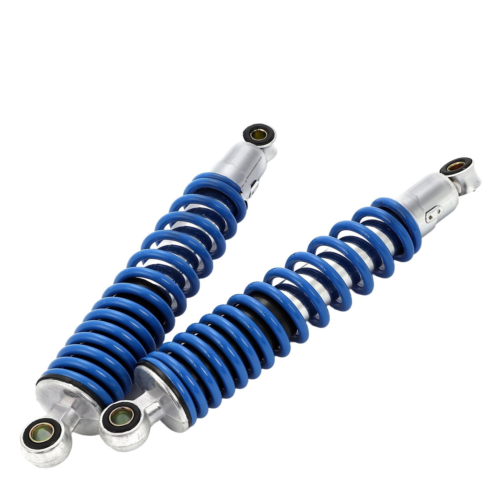バイク オートバイ リア サスペンション 左右セット ショックアブソーバー 310mm 社外品 修理 交換 パーツ 左右セット 汎用 (ブルー) [ブルー]