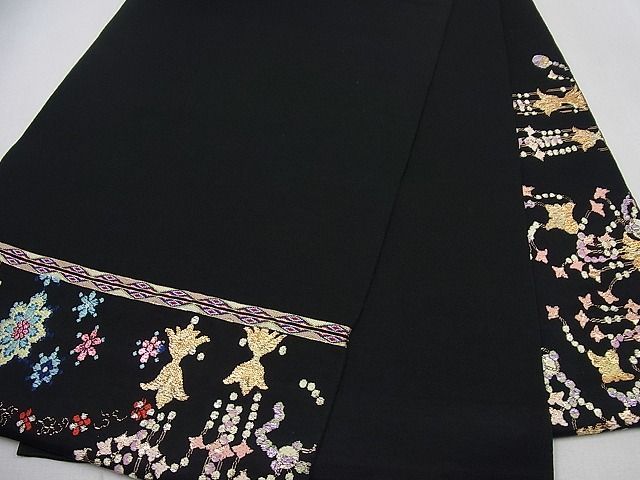 期間限定セール20％off○最高級 龍村平蔵製 千代乃冠錦 本袋帯 黒地