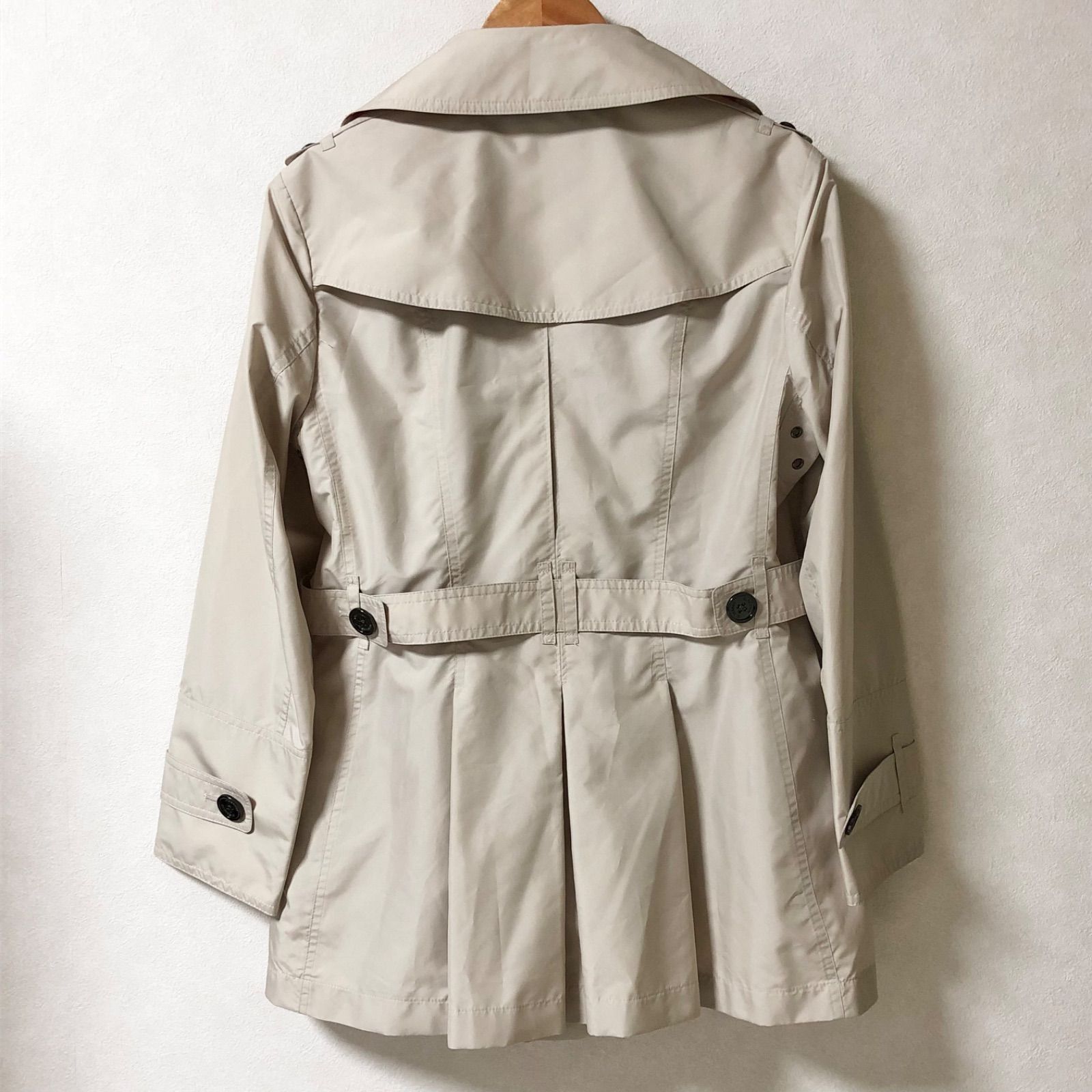 BURBERRY LONDON スプリングショートコート　　ベージュ　サイズ38 □美品□BURBERRY LONDON バーバリーロンドン ショートダブル