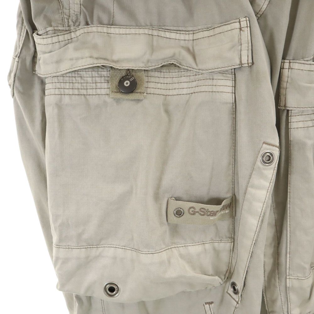 ジースターロウ ボタンフライ カーゴパンツ w34 グレー系 G-STAR RAW メンズ