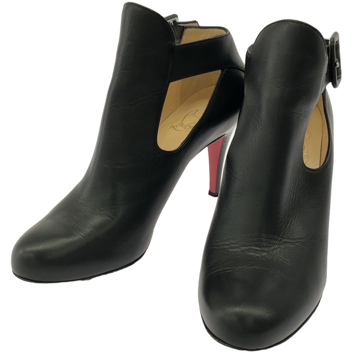 ChristianLouboutin ブーティ 36 BELLE 8.5cm 黒 Christian Louboutin 