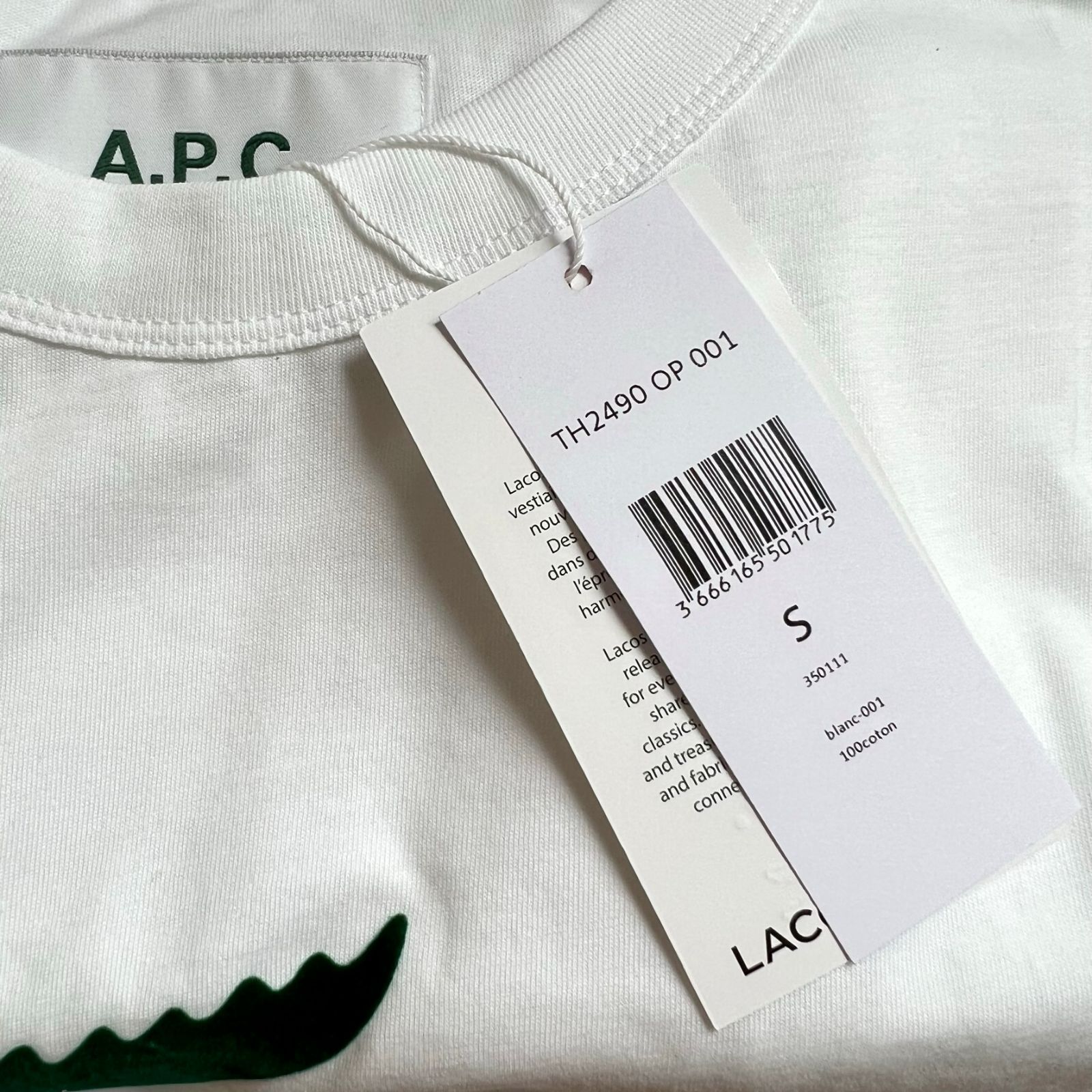 新品・国内完売商品】A.P.C. × LACOSTE コラボTシャツ - メルカリ