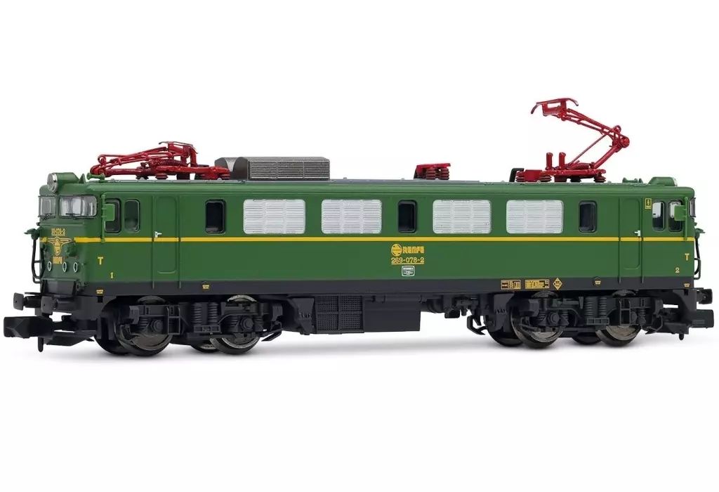 鉄道模型 1|160 RENFE. electric locomotive class 269. green|yellow livery. ep. IV. with DCC Sound Decoder HN2608S