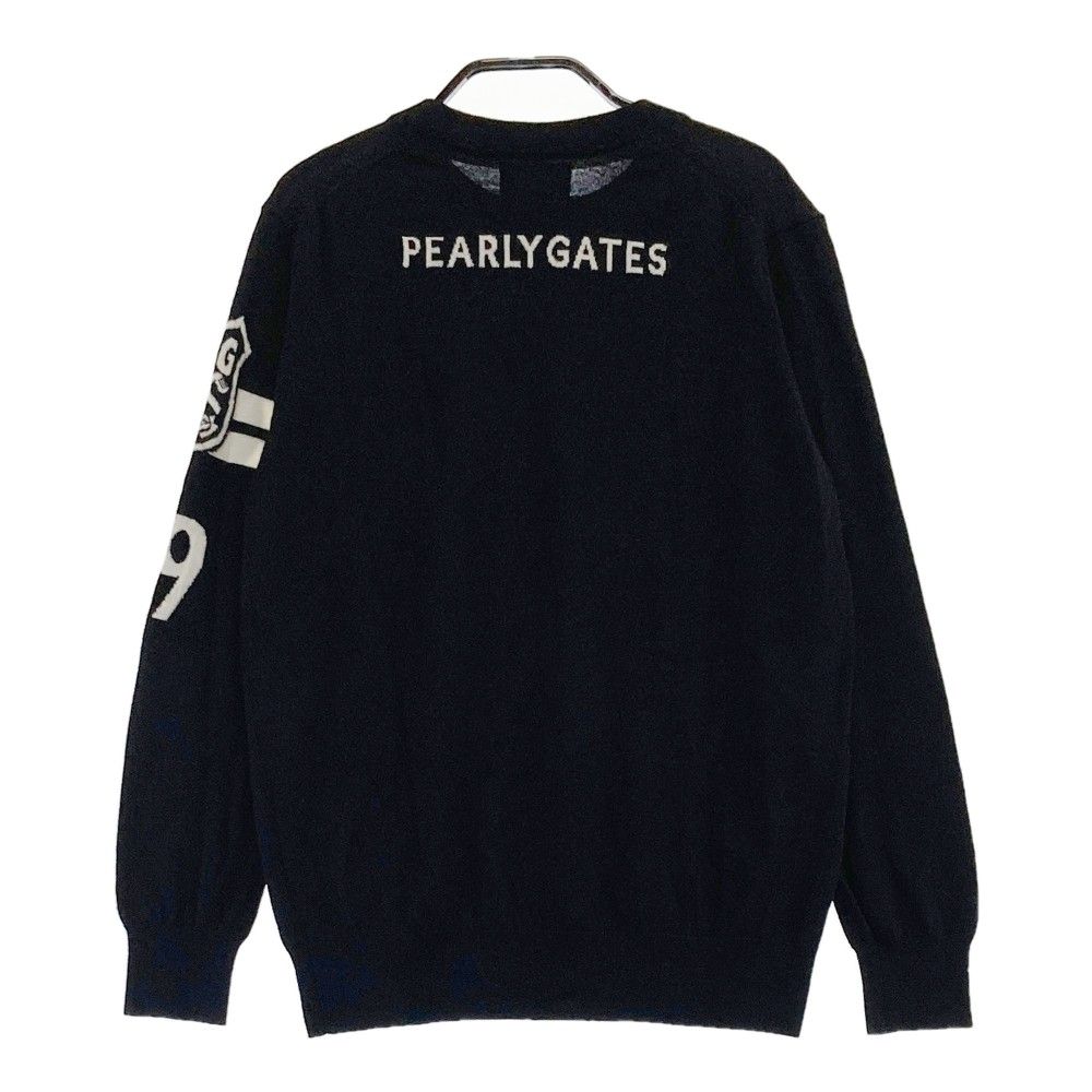 サイズ：0 PEARLY GATES パーリーゲイツ ニット セーター ブラック系