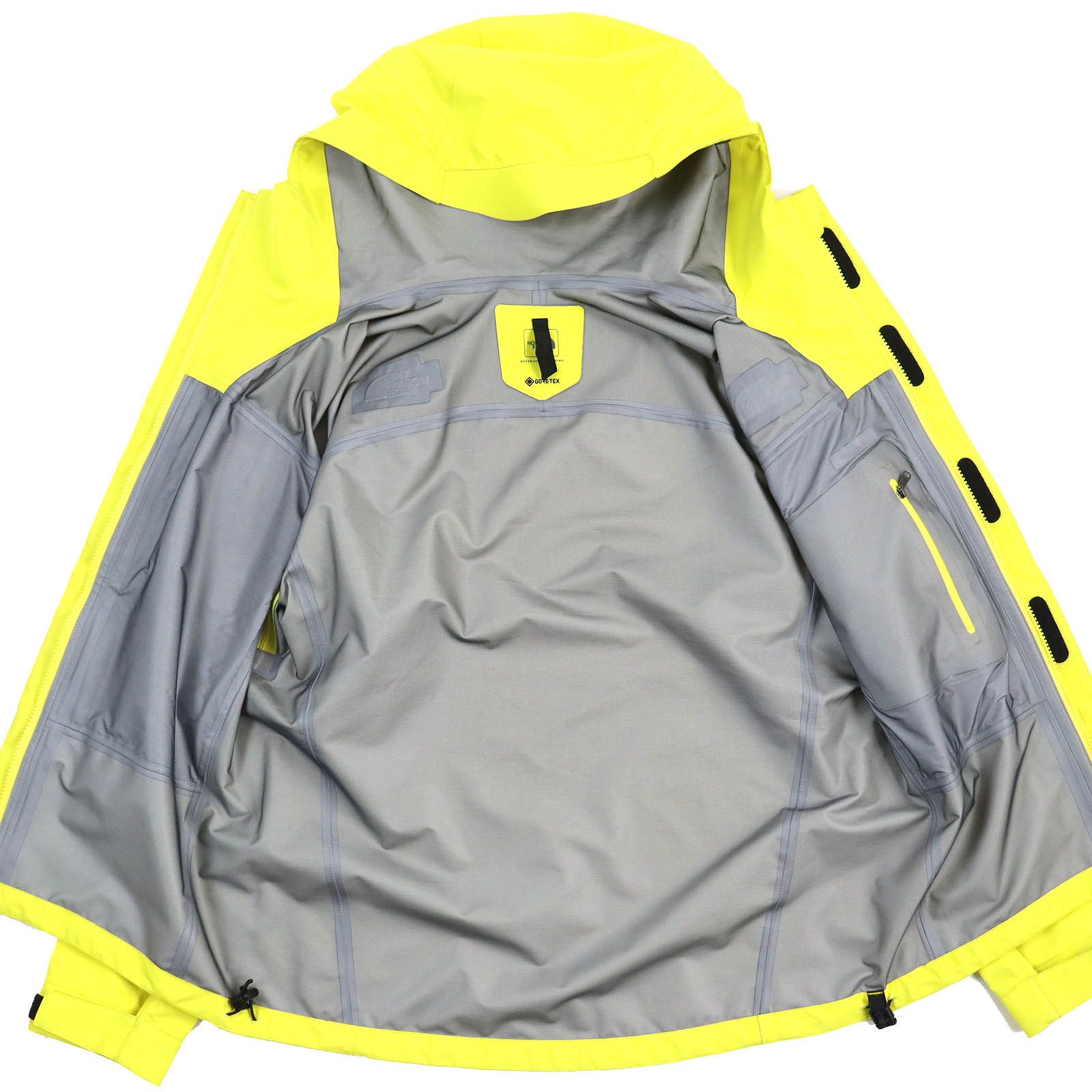 未使用品△THE NORTH FACE ザ・ノースフェイス NP61910 All Mountain Jacket GORE-TEX フーデッド  マウンテンジャケット レモン 黄色 S 保存袋付き 正規品 メンズ