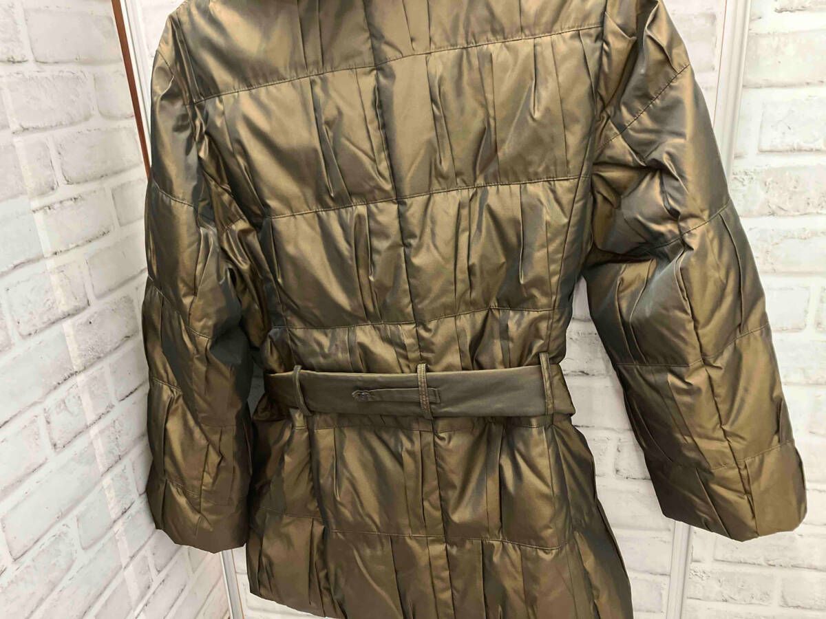 YOSHIE INABA ダウンコート ブラウン サイズ9 ヨシエイナバ レディース