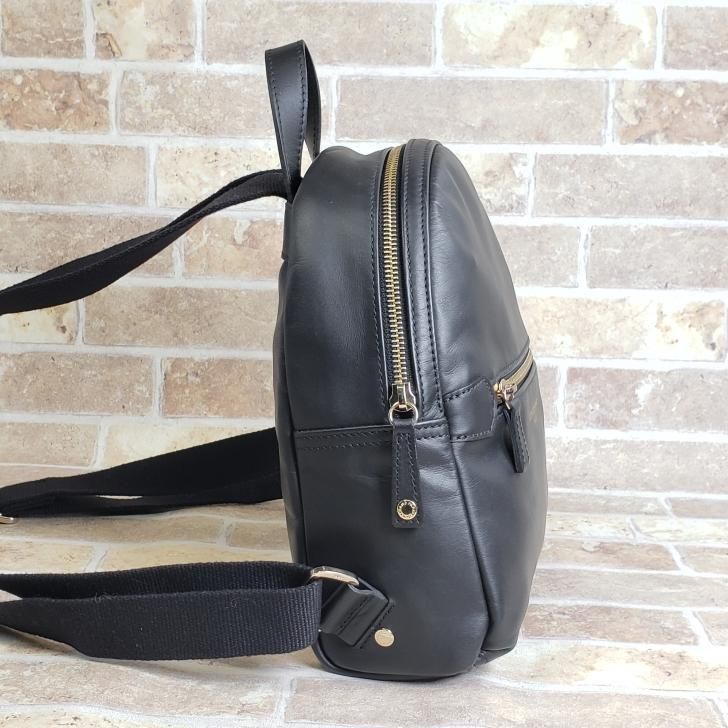 美品 ロンシャン LONGCHAMP ☆ レザー リュックサック フランス製 黒
