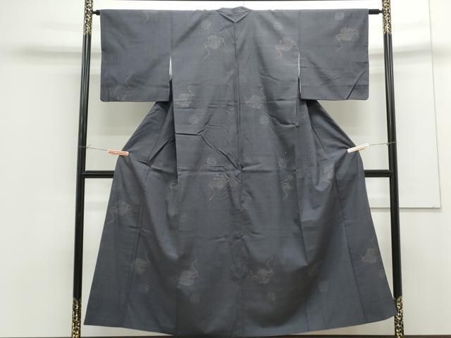 平和屋着物●本場結城紬　100亀甲　宝尽くし文　正絹　逸品　CAAS9269th 平和屋着物○本場結城紬 100亀甲 宝尽くし文 正絹 逸品 CAAS9269th