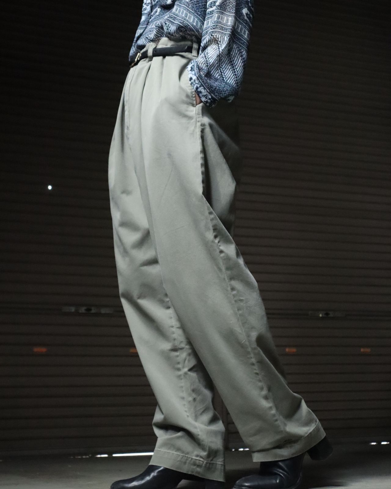 パンツ 90s ralph lauren andrew pants wide chino Vintage Polo Ralph Lauren Andrew Pant Mens 34x29 Beige Tan
