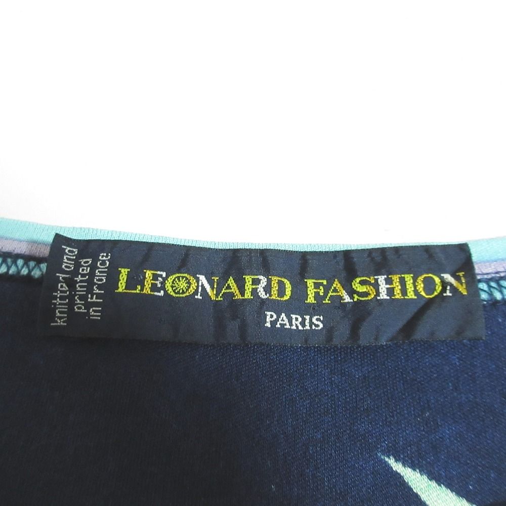 美品 LEONARD FASHION レオナール フラワープリント ショート