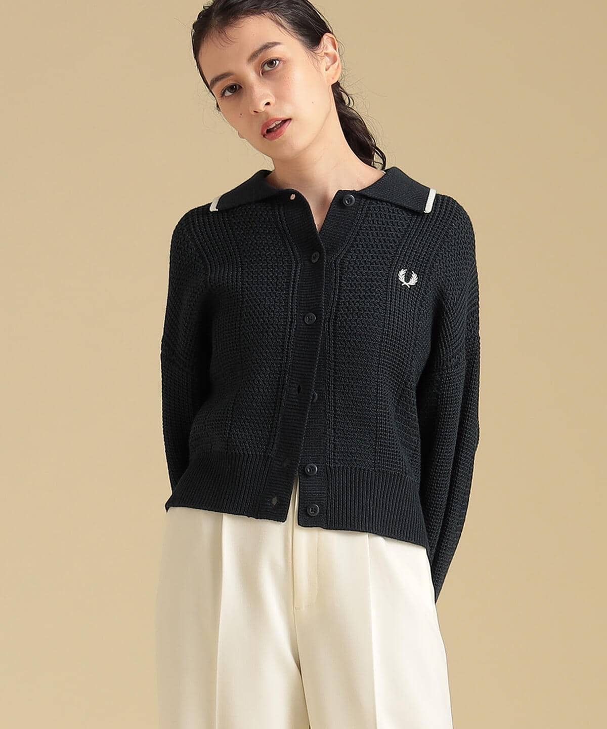 新品　FREDPERRY×Ray BEAMS 別注カラーカーディガン　即日発送