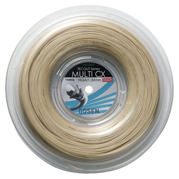 ゴーセン GOSEN テックガット マルチ CX 16ロール テニス硬式 ガット TS6602NA 選択