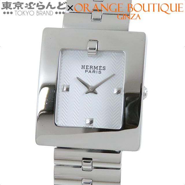 101799764 エルメス HERMES ベルトウォッチ BE1.210 ホワイト SS 白