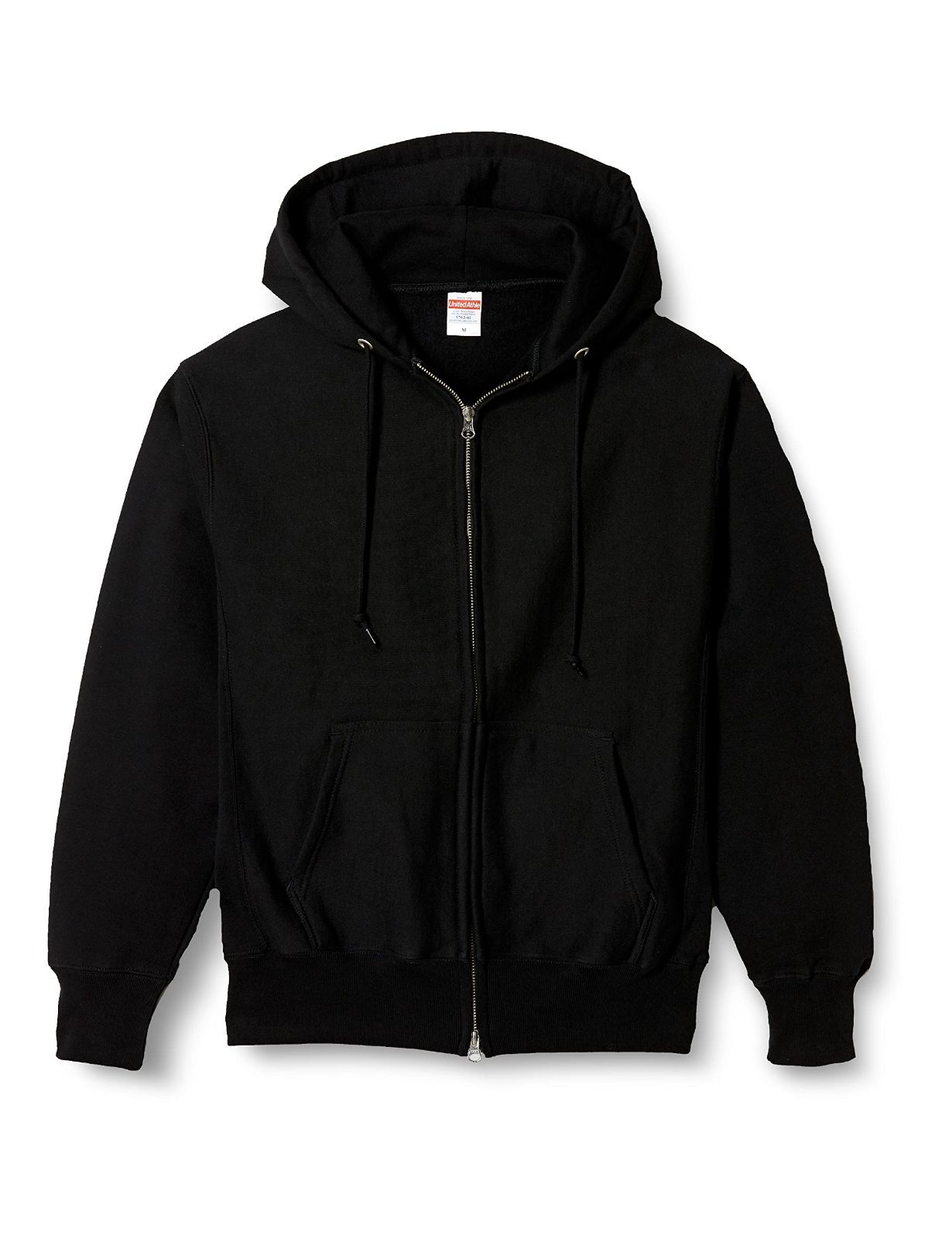 Size L_Color ブラック ユナイテッドアスレ ジップパーカ 12ozHWスウェットフルジップパーカ 576201 ブラック 日本 L 日本サイズL相当