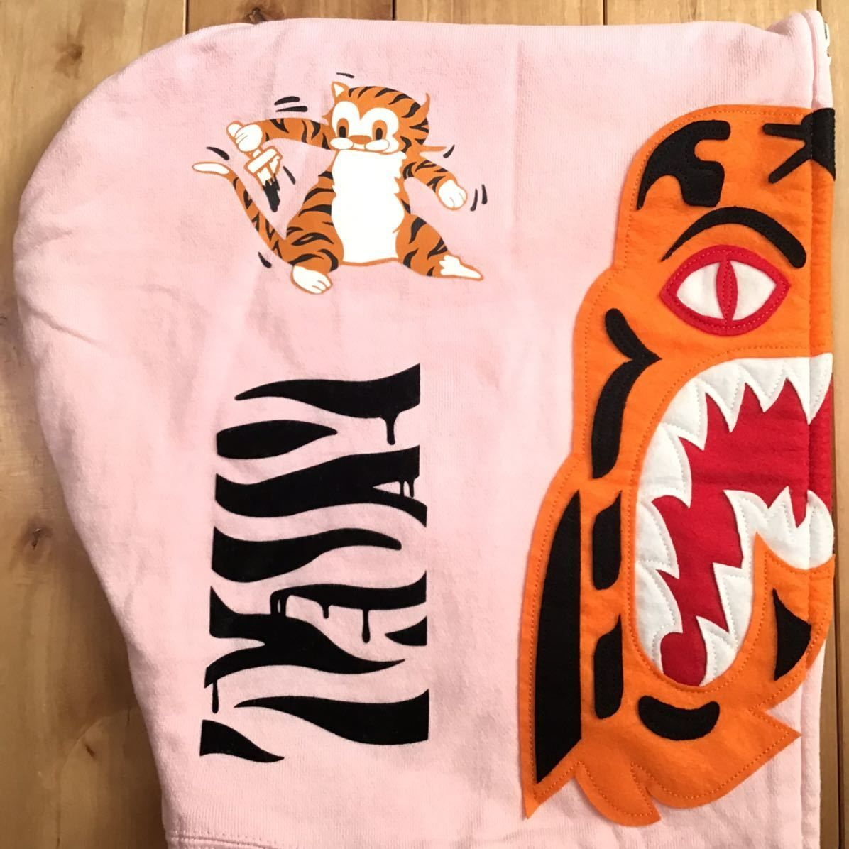 ☆初期☆ XL Pink タイガー パーカー Tiger full zip hoodie a bathing 