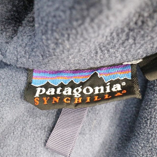 USA製 Patagonia パタゴニア シンチラ SYNCHILLA フルジップ フリースジャケット アウトドア キャンプ ブランドロゴ 緑 (  メンズ XL ) 中古 古着 3/ m8529