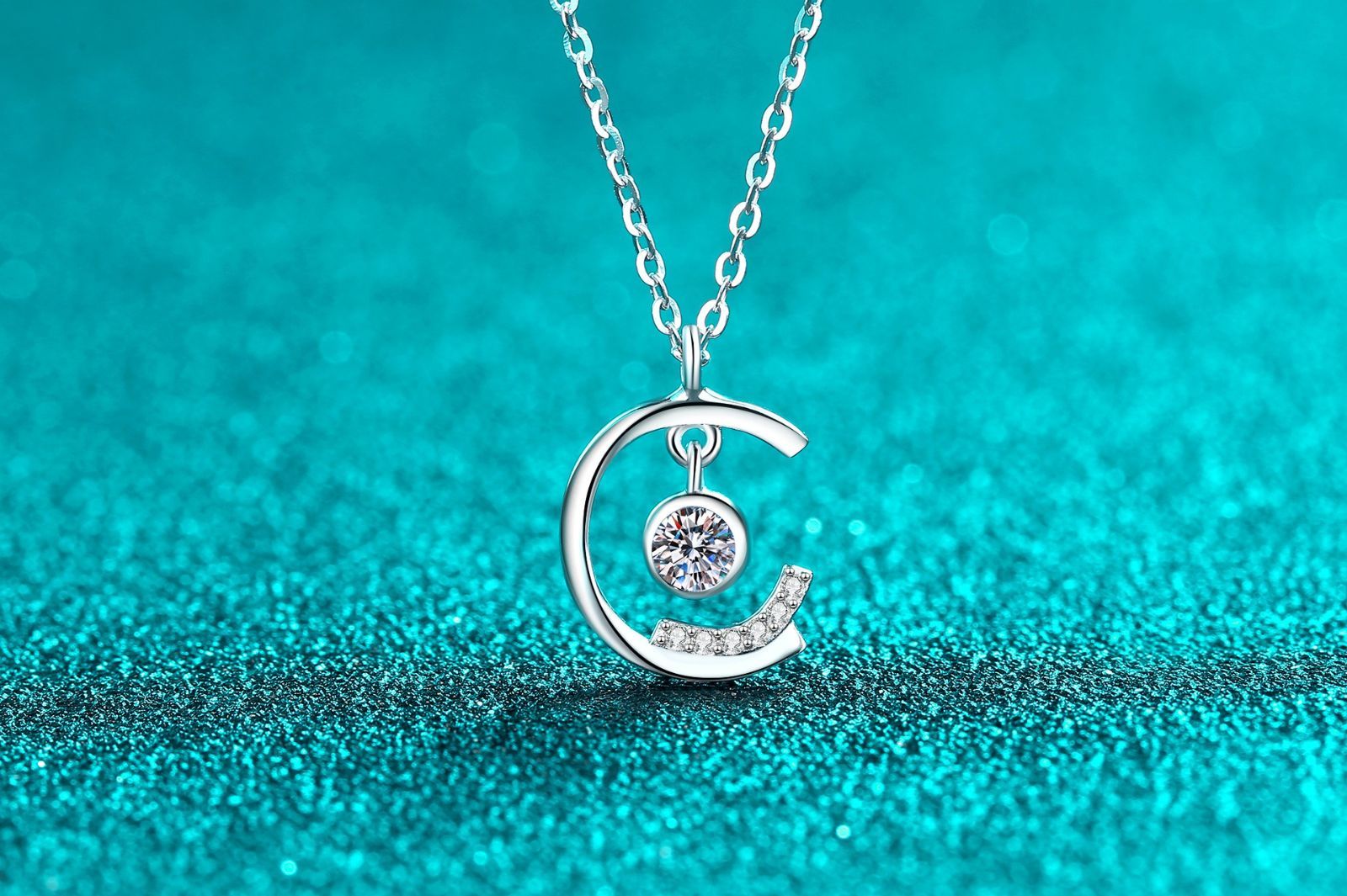 モアッサナイト ネックレス ペンダント 0.23ct シルバー925