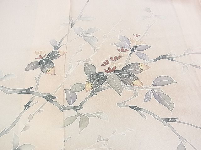 平和屋野田店□訪問着 単衣 京友禅 枝花文 暈し染め 逸品 n-yc2850 ...