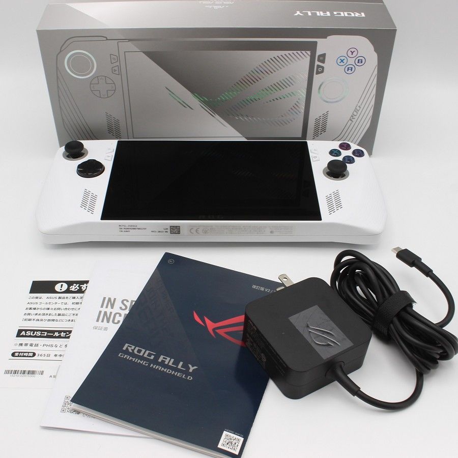 美品】ASUS ROG Ally RC71L-Z1E512 ホワイト ポータブルゲーム機 