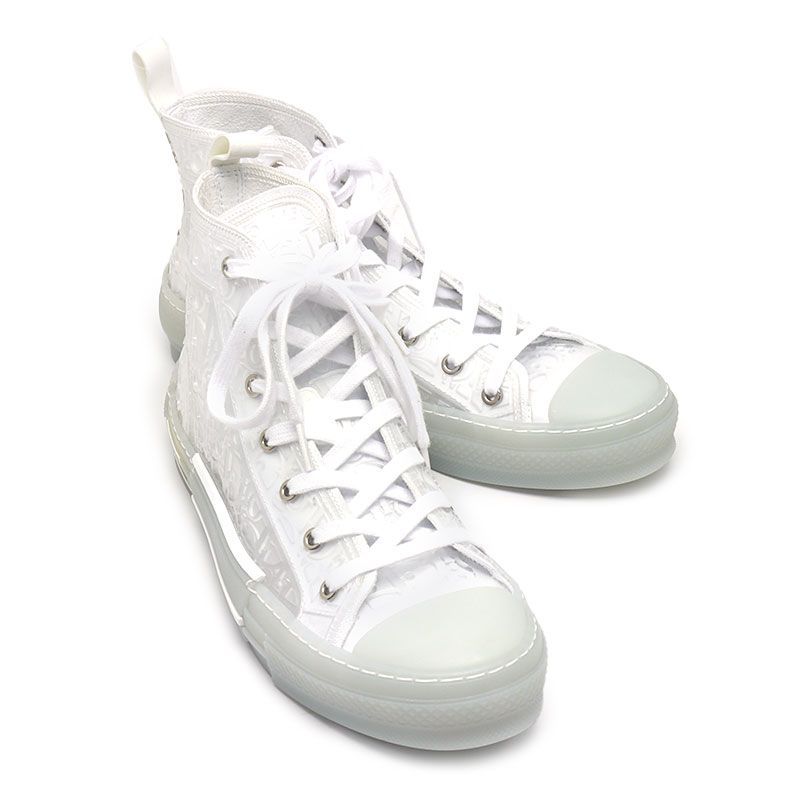 ディオール DIOR B23 ハイカットスニーカー クリア 透明 サイズ42 