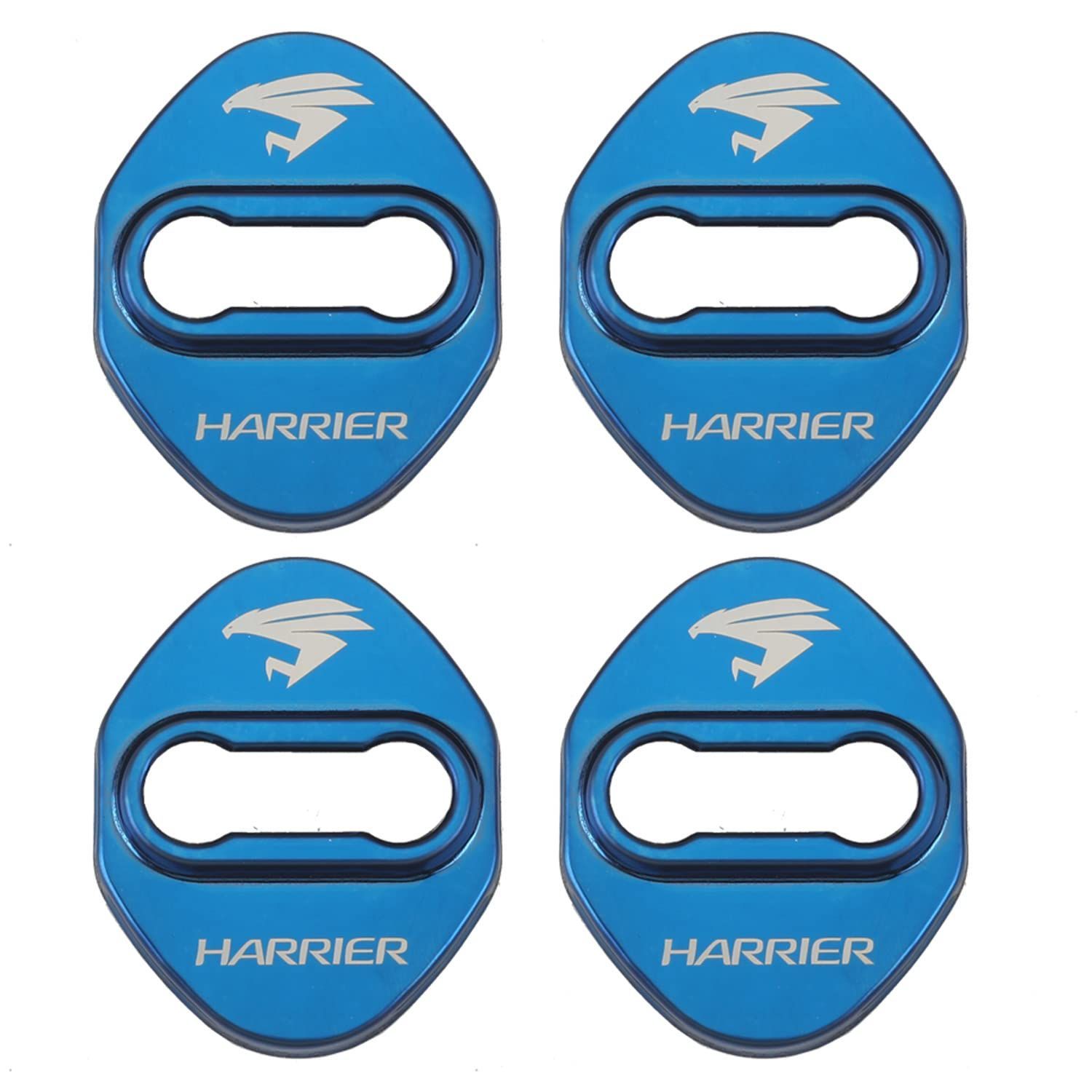 Haoshilianfa 車用ドアロック ハリアー 60系 80系専用設計 カスタム ドア ストライカー カバー アクセサリー 鏡面ステンレス製 錆防止金属 パーツ 貼り付けタイプ 簡単取り付け 高級 カー用品 4個セット