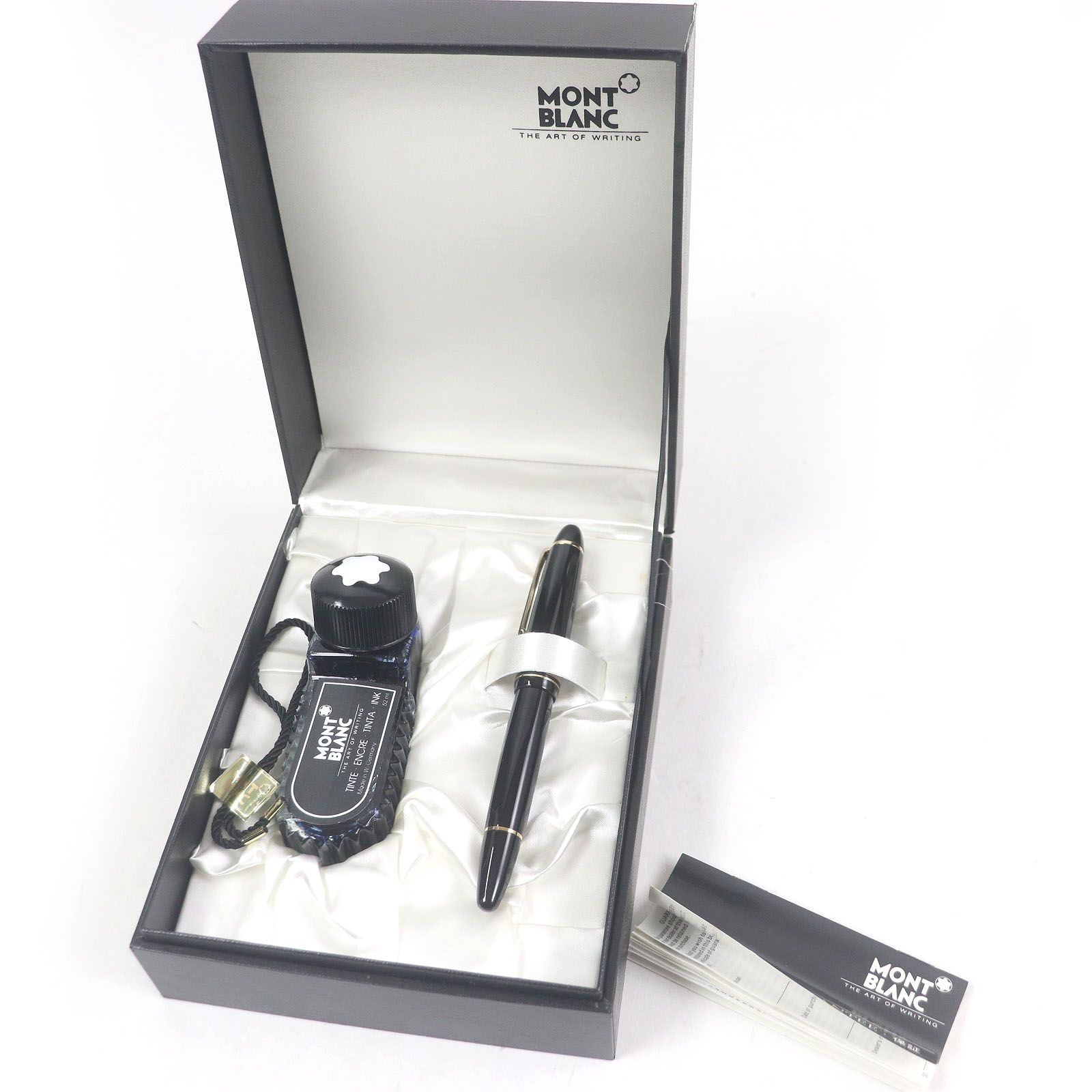 Montblanc モンブラン　万年筆 黒 専用ケース付き　146 MONTBLANC/モンブラン 万年筆 マイスターシュテュックNo.146