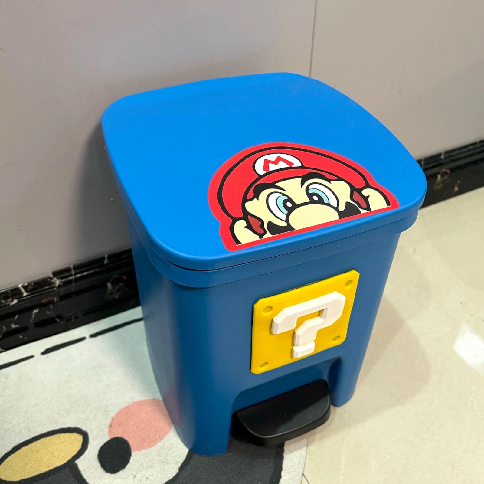 全6色】キャラクター マリオ 11L ダストボックス ゴミ箱 - メルカリ