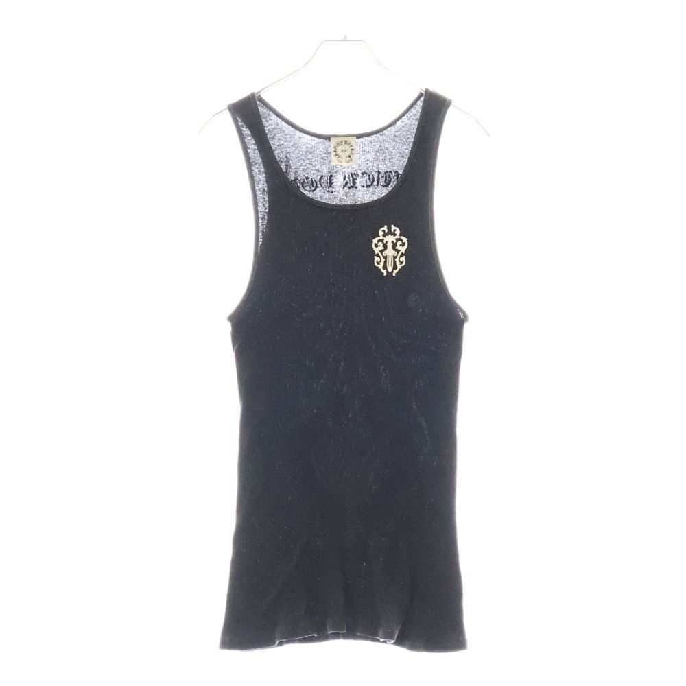 CHROME HEARTS クロムハーツ OLD モデル 東京 ファックユー バックホースシュープリントタンクトップ ブラック