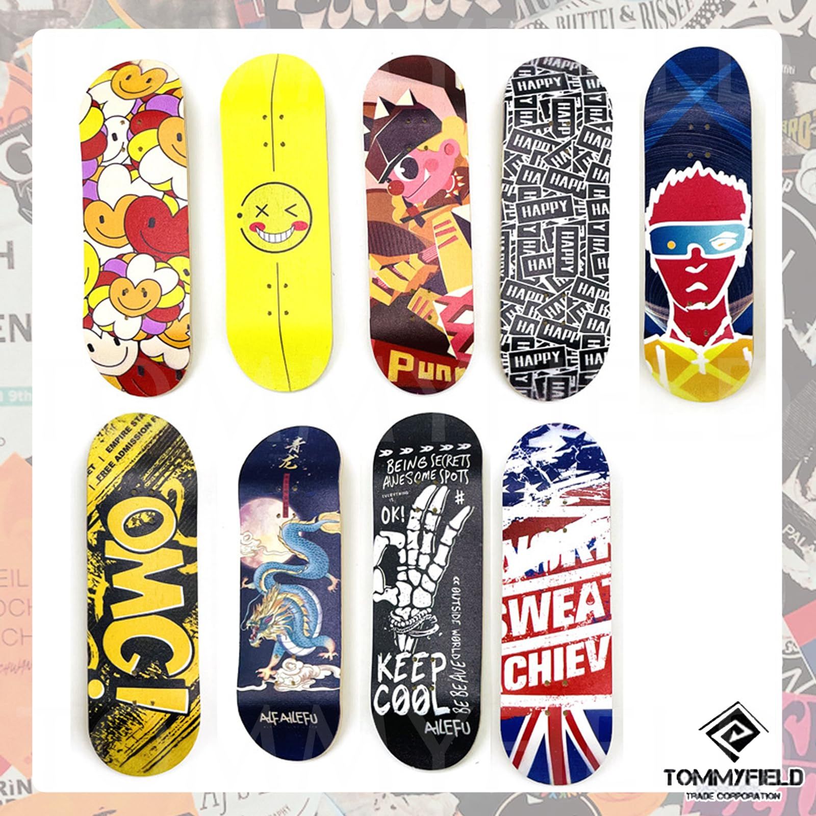 TOMMYFIELD 指スケ 指スケボー パーク フィンガーボード 木製