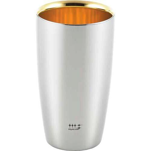 5営業日で発送 ヨシカワ Yoshikawa ヨシカワ ビアタンブラー 370ml 2重ビアタンブラー 内面金メッキ仕上げ 1pcs 磨き屋シンジケート YJ2717 Φ7.2x12.8cm