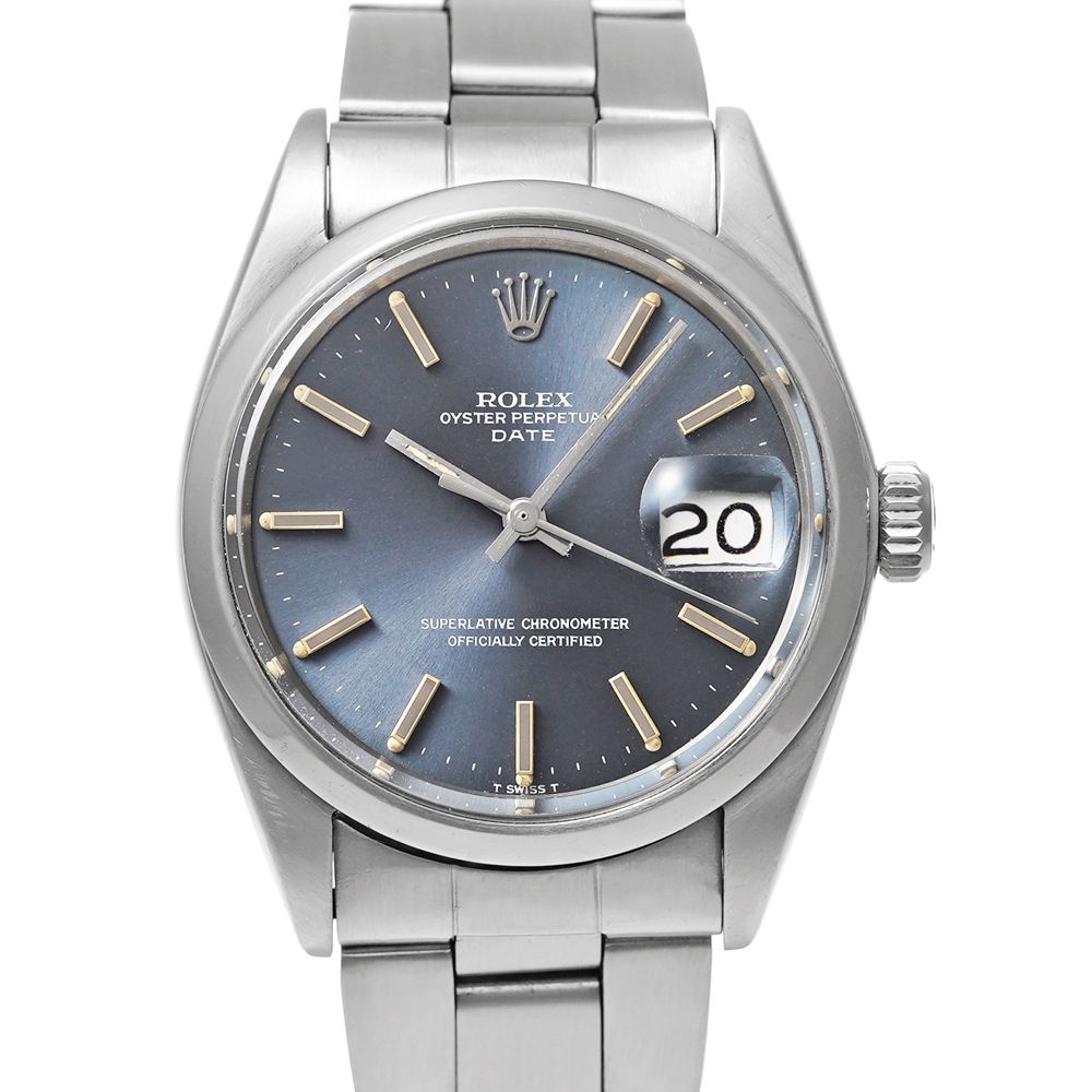ROLEX オイスターパーペチュアル デイト Ref.1500 ブルー アンティーク品 メンズ 腕時計