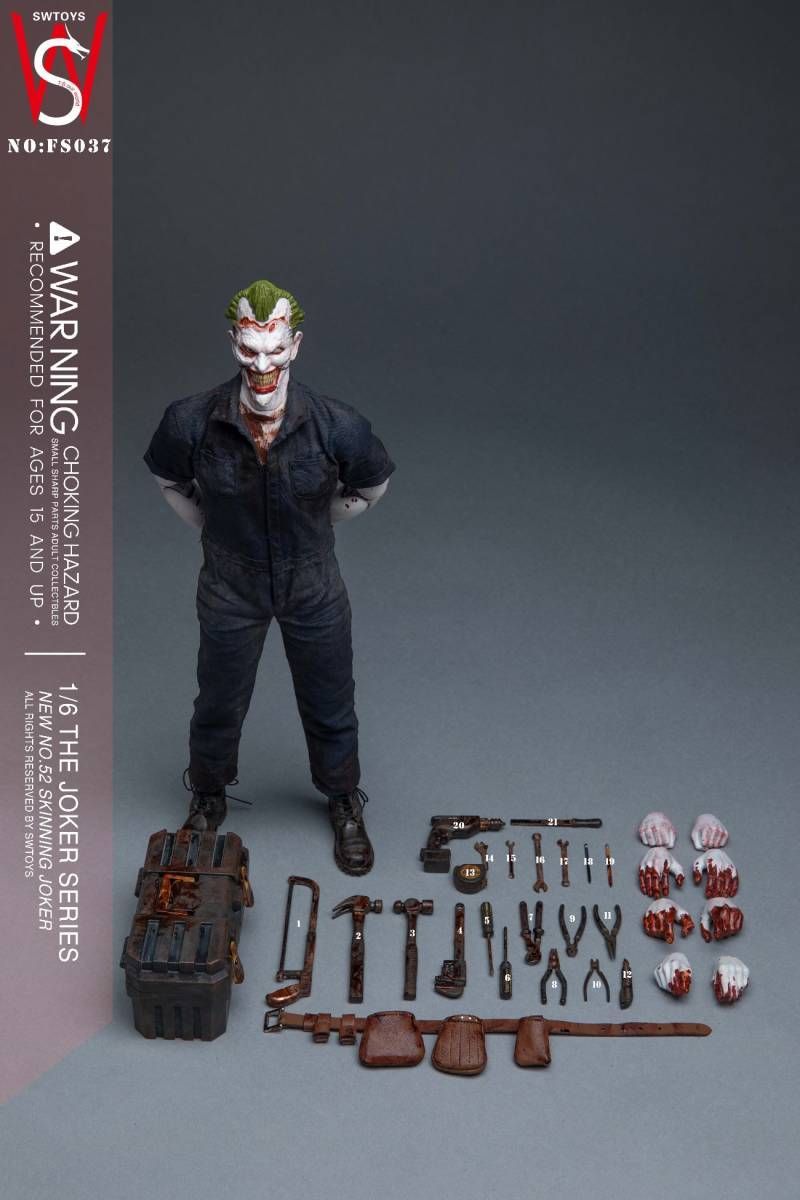 THE JOKER フィギュア SWTOYS 1/6 スキニング ジョーカー FS037 N52 Skinning Joker