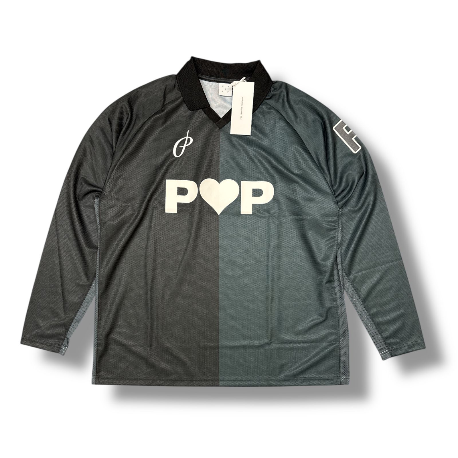 参考上代25300円 未使用品 POP TRADING COMPANY striped sportif 