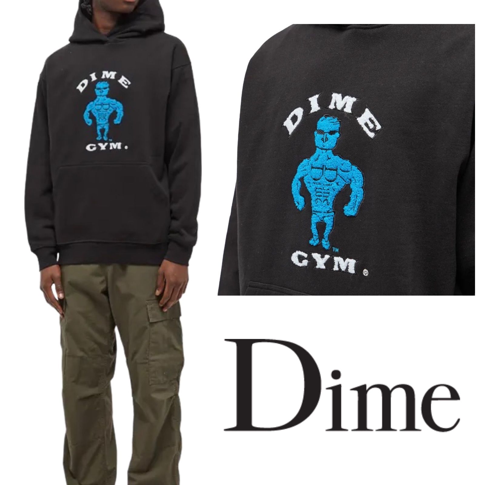 DIME BUFF CHENILLE HOODIE ダイム パーカー - NEO HERO - メルカリ