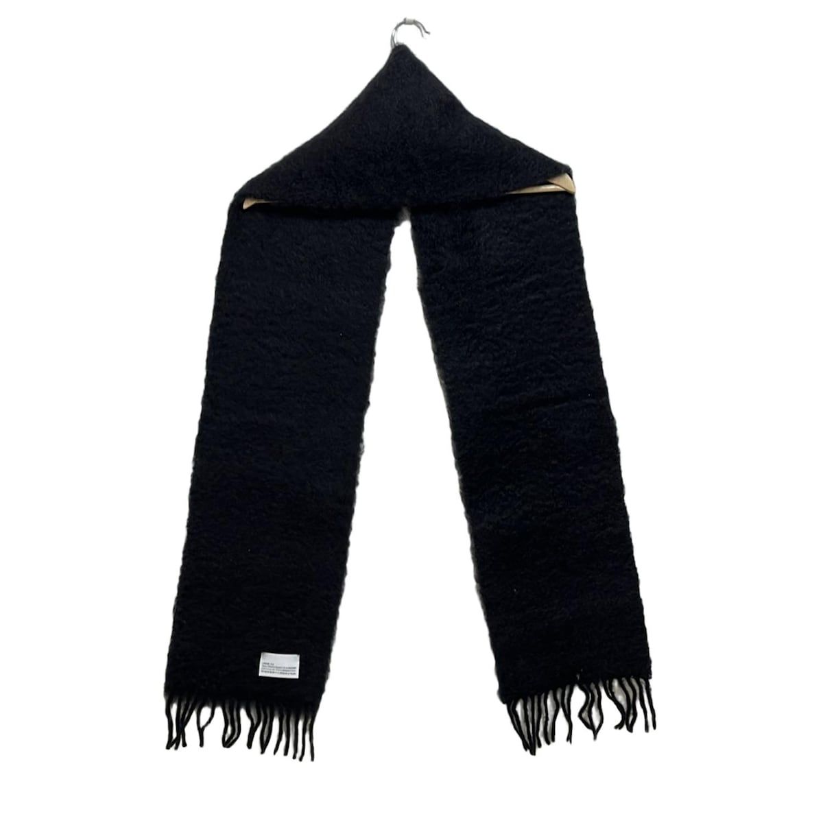 ロエベ LOEWE モヘア アナグラム マフラー ブラック LOEWE（ロエベ） マフラー アナグラム モヘヤ50％×ウール48％×ナイロン