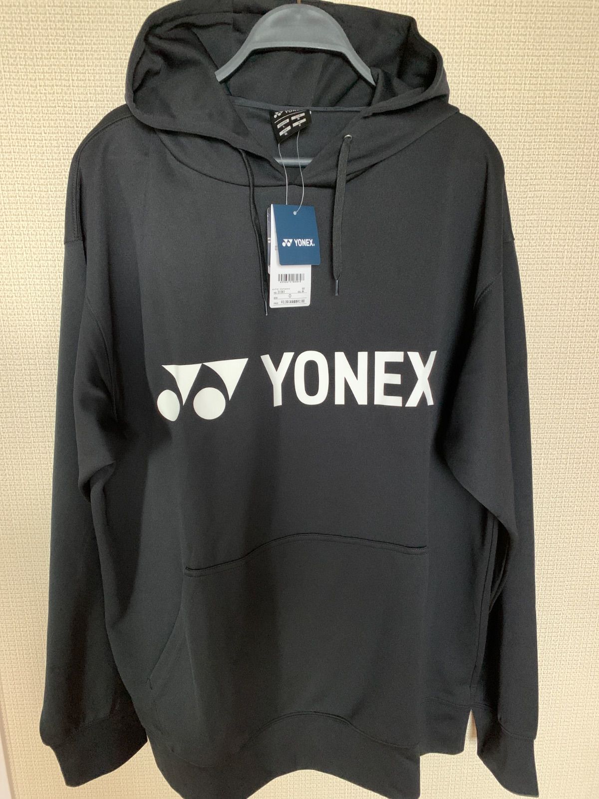 YONEX パーカー 黒 YONEX ヨネックス ウィメンズ裏地付ウォームアップ