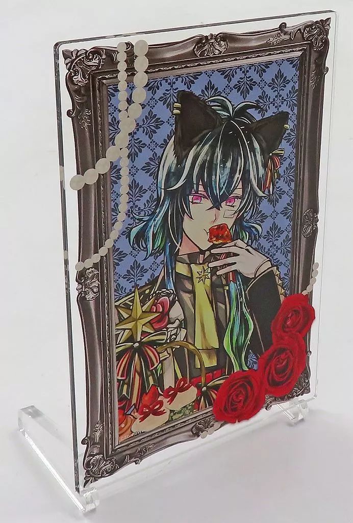 1996年稀少アイス・ピンクオーナメント月と星2個セット硝子のアメ細工