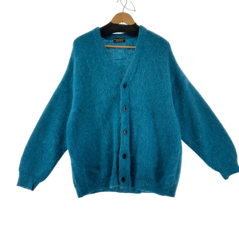 【中古品】JOURNAL STANDARD J.S HOMESTEAD ジャーナルスタンダードホームステッド モヘアカーディガン サイズ：L カラー：グリーン メンズ 【147-241228-st-1-fuz】