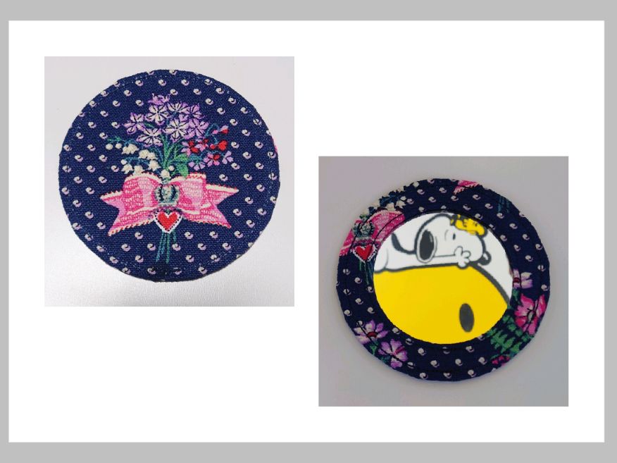 白雪姫 コンパクトミラー キャスキッドソン はぎれ【ハンドメイド】