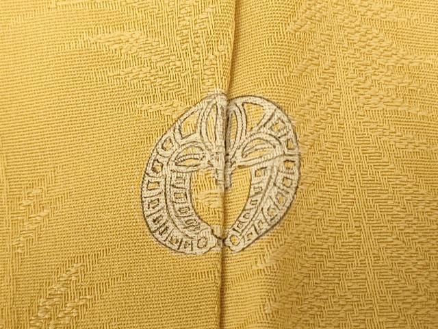 平和屋着物□本草木染作家 瑞寶 色無地 舞花地紋 銀朱色 正絹 逸品