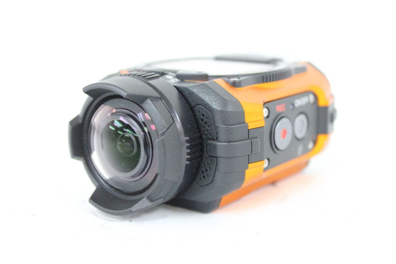返品保証 リコー Ricoh WG-M1 オレンジ バッテリー付き アクションカメラ M6149