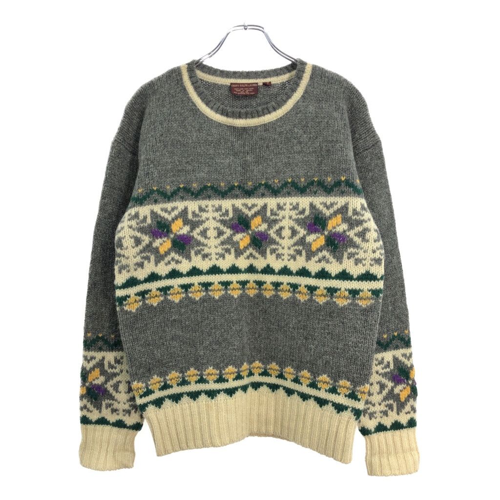 80年代 CHAPS Ralph Lauren チャップス ラルフローレン ウールニット 
