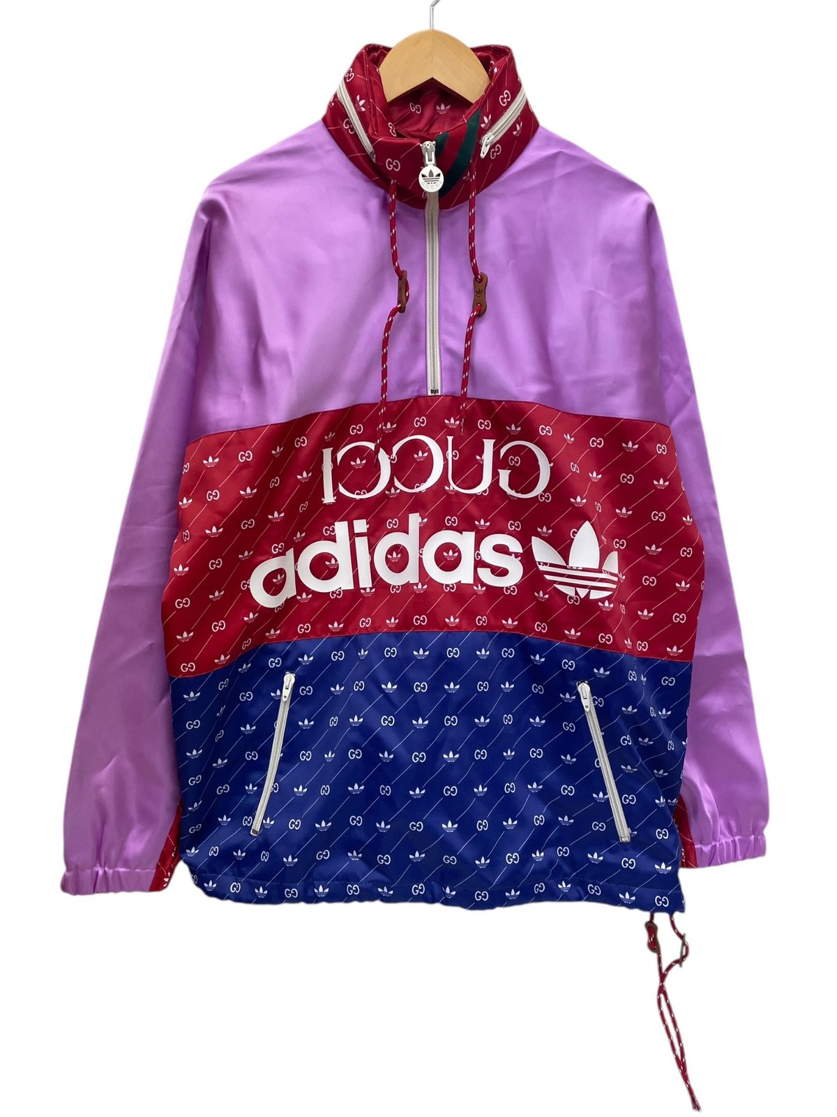 adidas × gucci GG総柄　アノラックブルゾン 42　正規品 adidas × gucci GG総柄 アノラックブルゾン 42 正規品 adidas