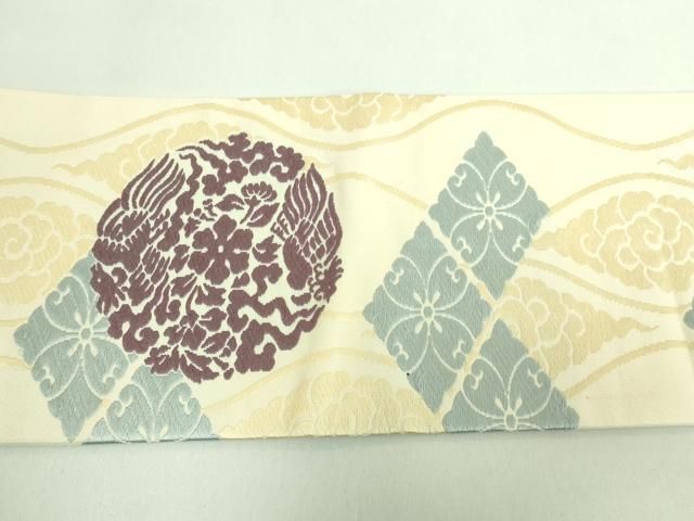 専用帯2521●人間国宝 俵屋 喜多川平朗 羅 有職織物 高級 正絹 全通 名古 帯2521○人間国宝 俵屋 喜多川平朗 羅 有職織物 高級 正絹 全通