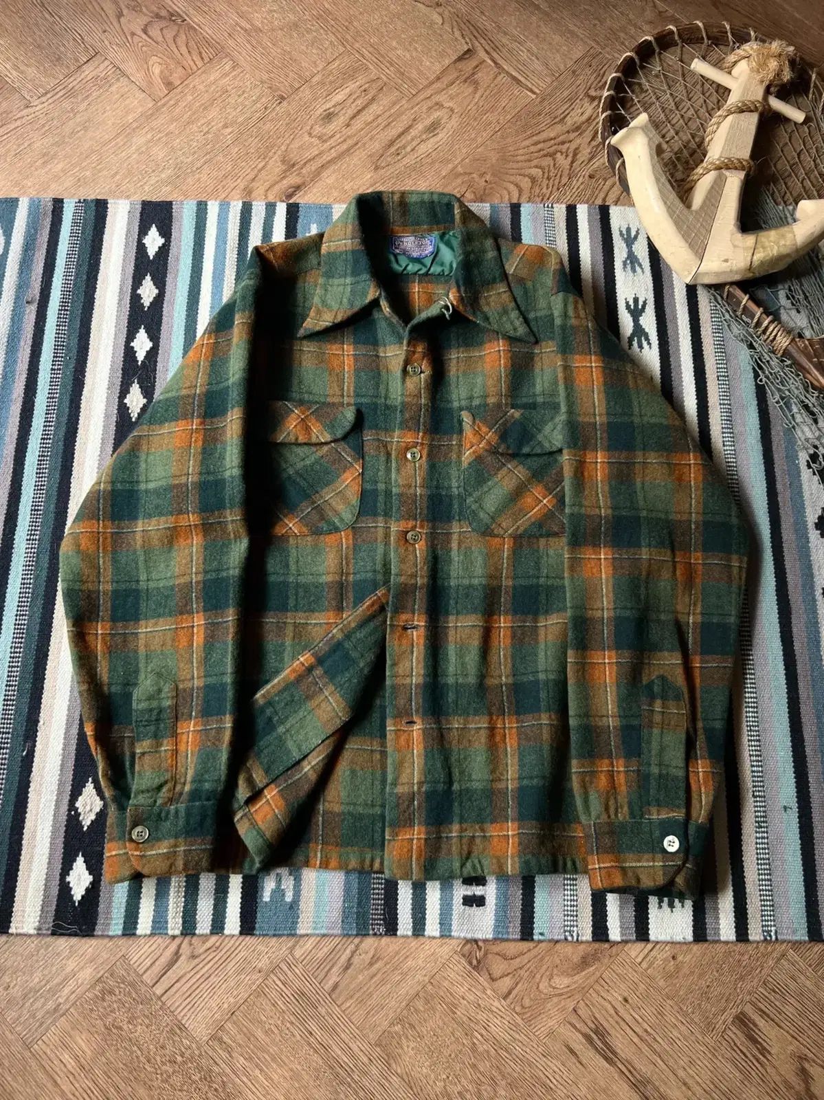 M PENDLETON USA ペンドルトン ピュア ウール シャツ チェック柄